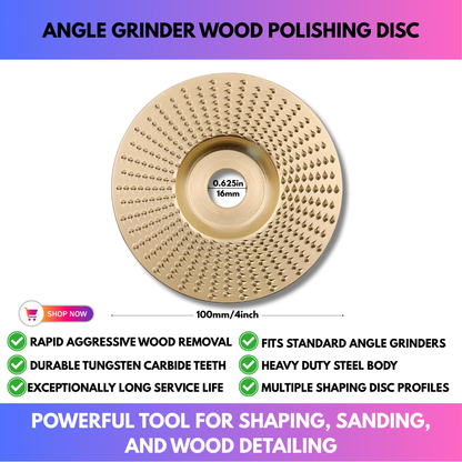 Angle Grinder Wood Polishing Disc