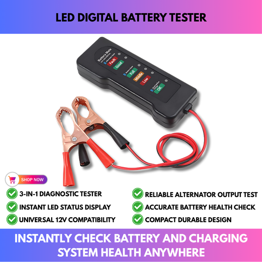 Led Digital Battery Tester