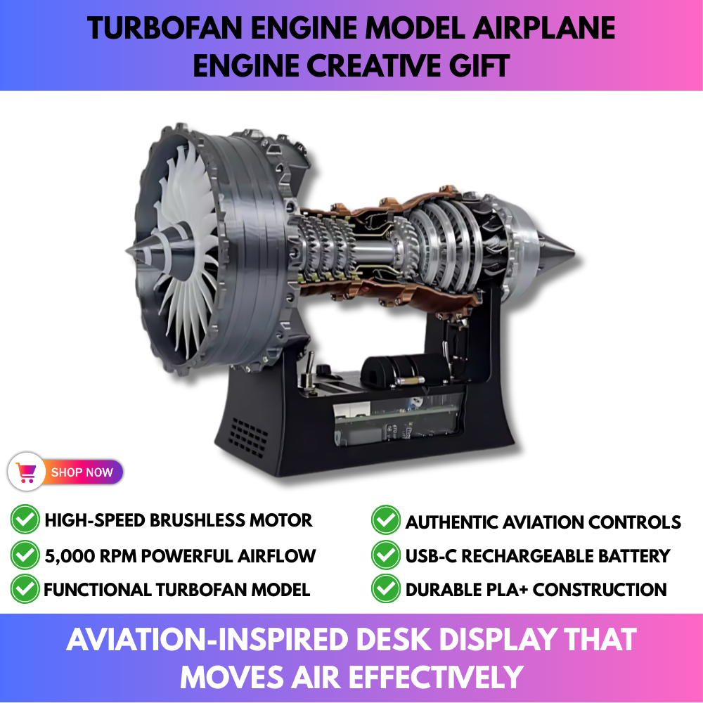 Turbofan Engine Model Airplane Engine Creative Gift