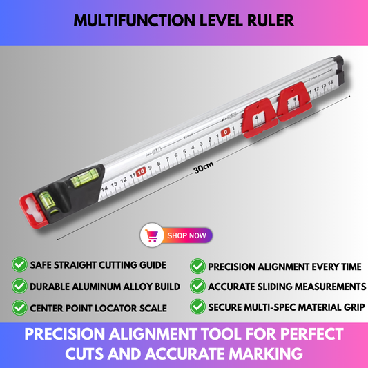 Multifunction Level Ruler