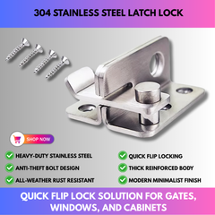 304 Stainless Steel Latch Lock view 4