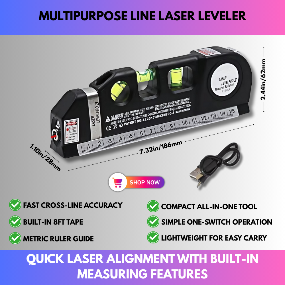 Multipurpose Line Laser Leveler