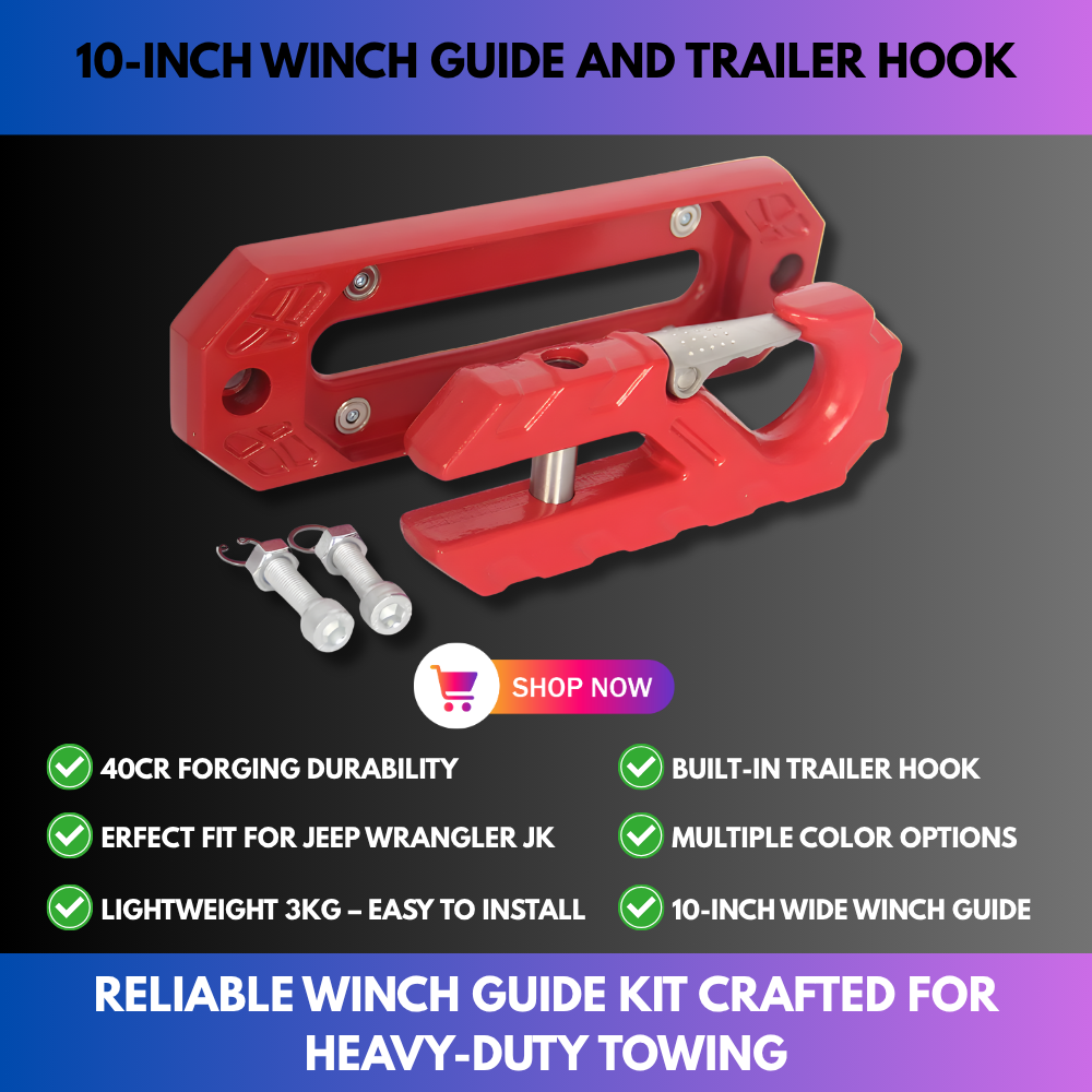 10-Inch Winch Guide and Trailer Hook
