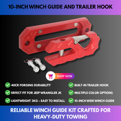 10-Inch Winch Guide and Trailer Hook view 2
