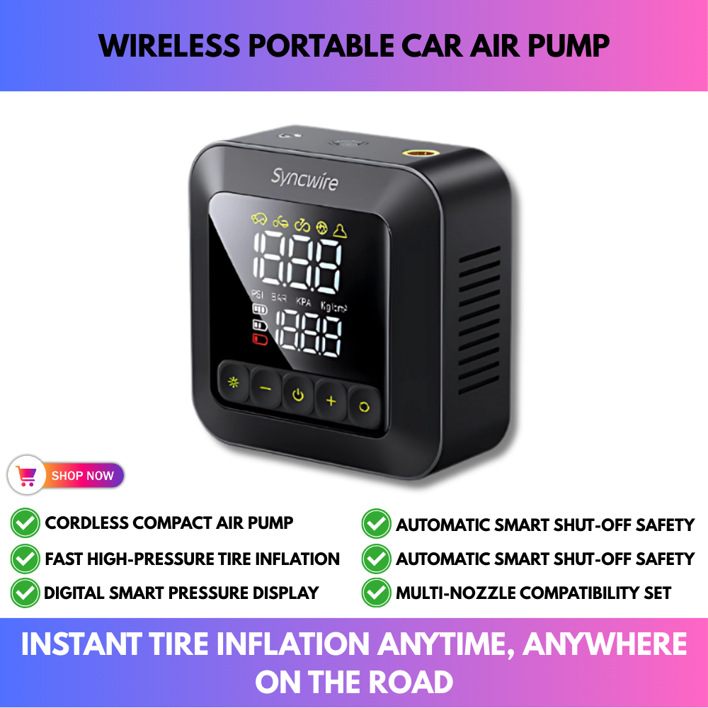 Wireless Portable Car Air Pump