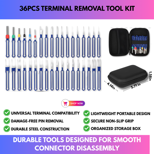 36Pcs Terminal Removal Tool Kit