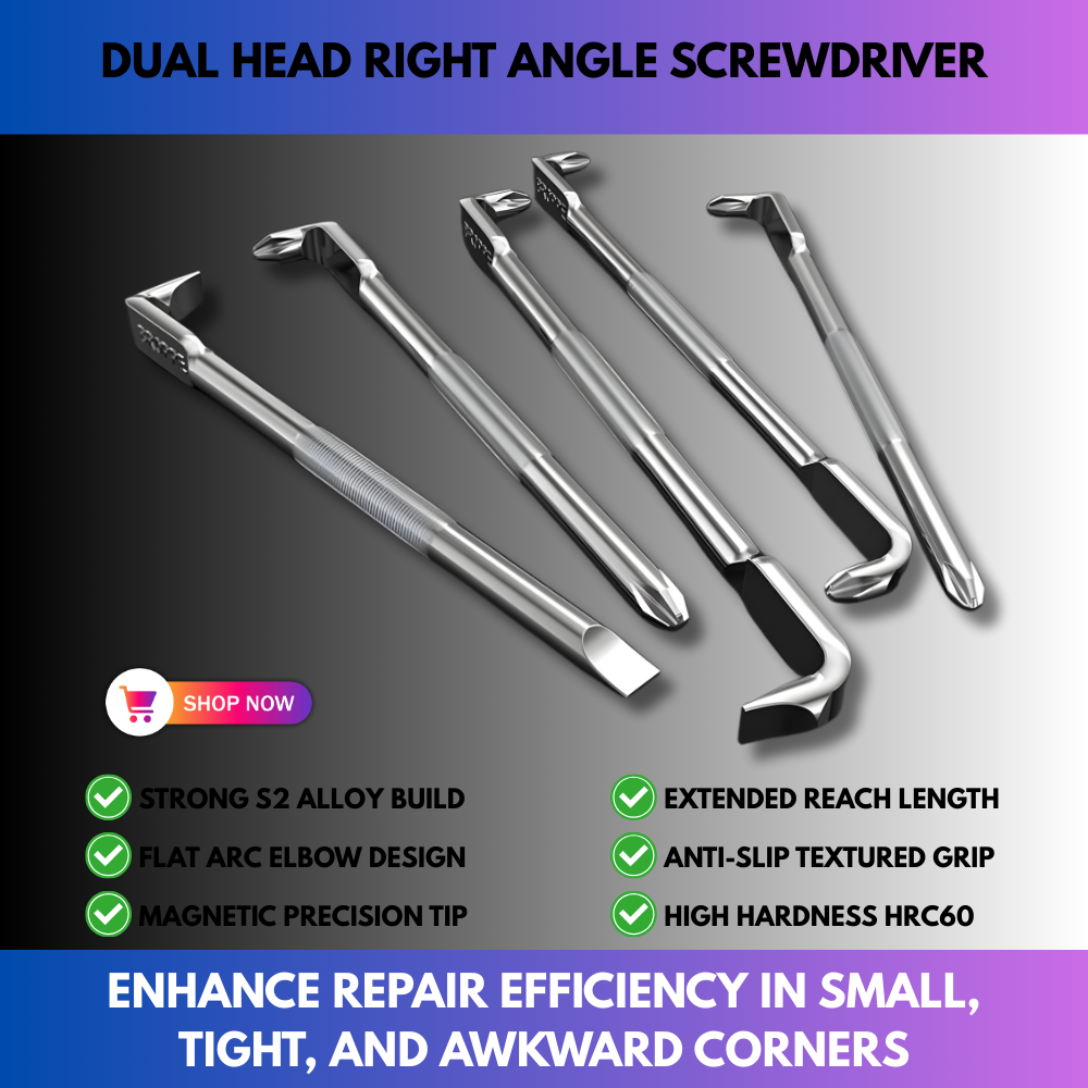 Dual Head Right Angle Screwdriver