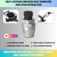 Self-Locking Broken Bolt Remover & Stud Extractor