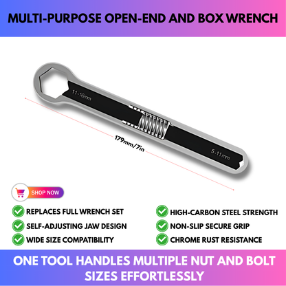 Multi-Purpose Open-End And Box Wrench