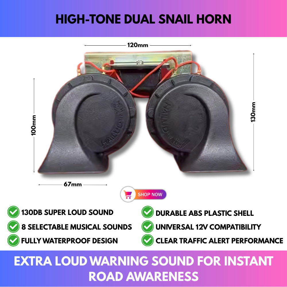 High-Tone Dual Snail Horn