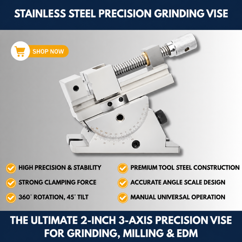 2-Inch Stainless Steel Precision Grinding Vise