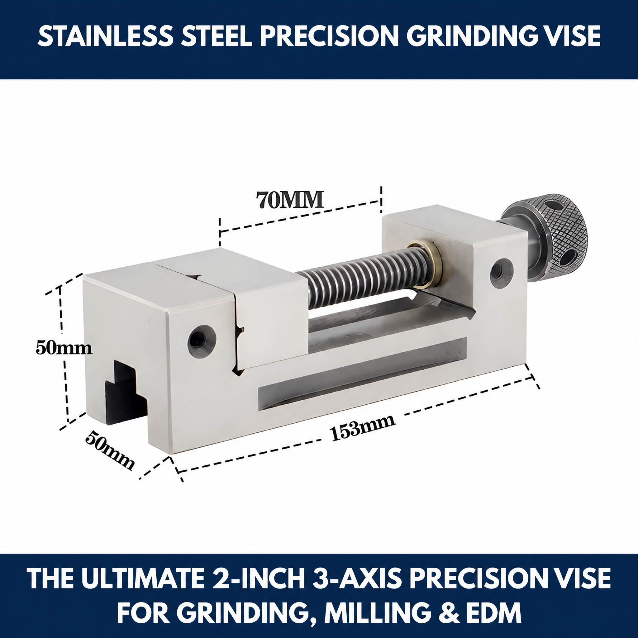 2-Inch Stainless Steel Precision Grinding Vise