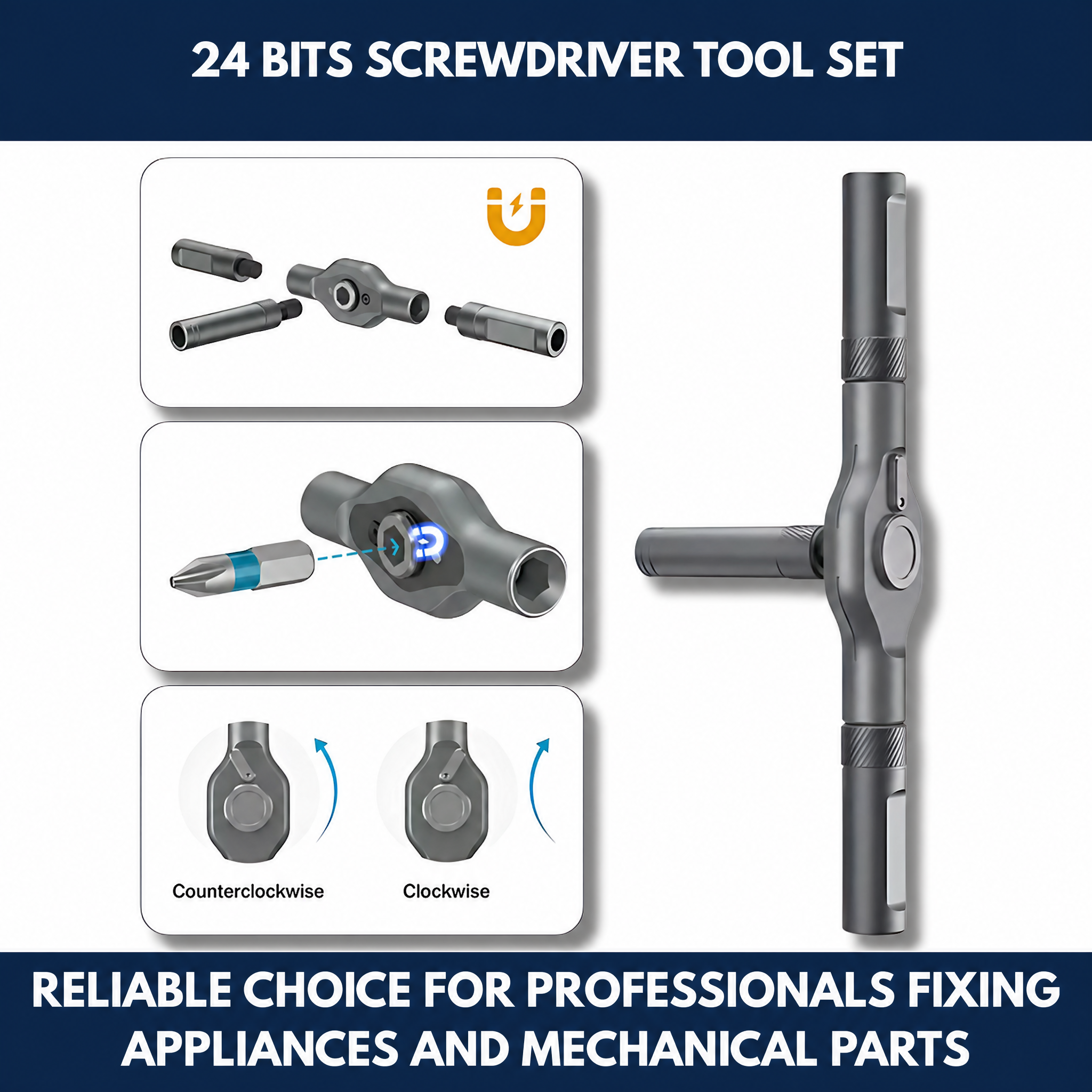 24 Bits Screwdriver Tool Set