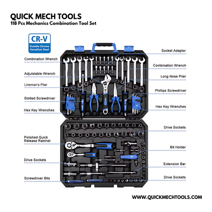 Mechanics Combination Tool Set