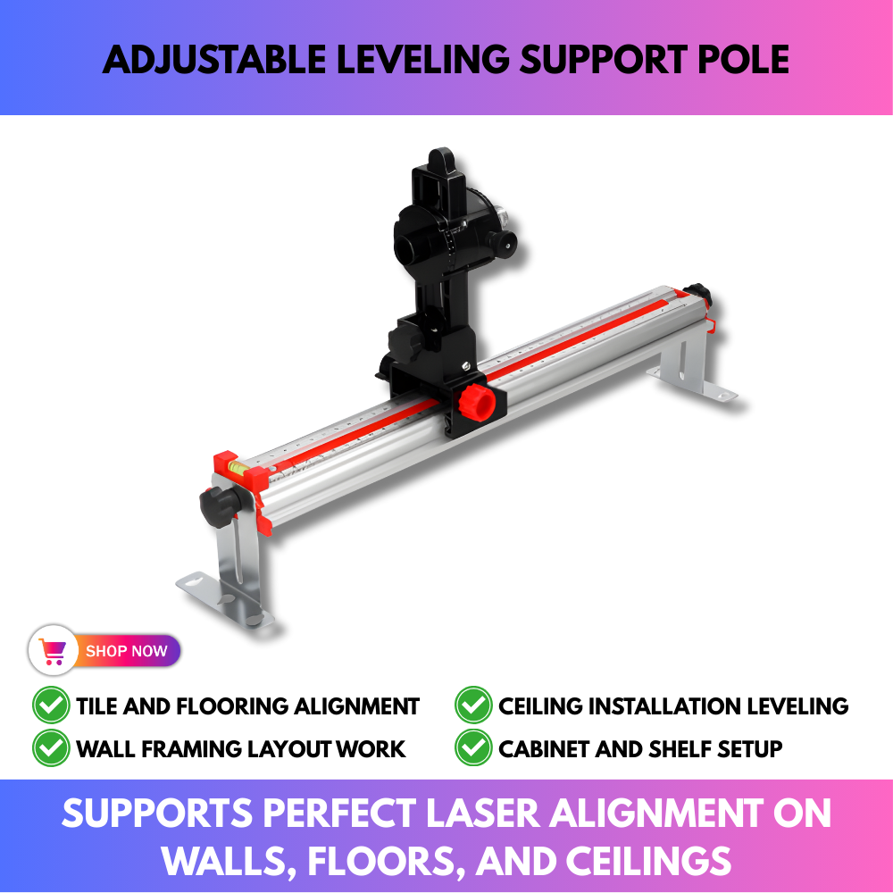 Multifunctional Adjustable Leveling Support Pole