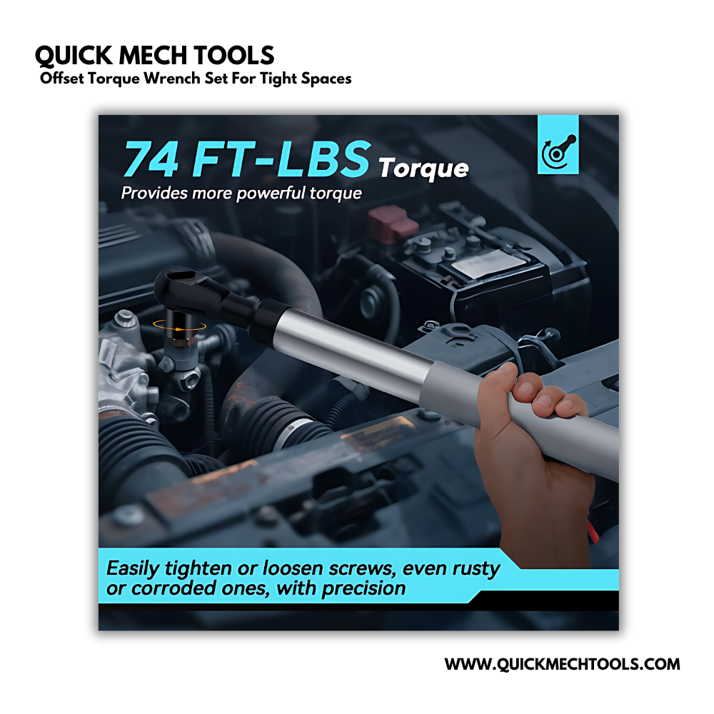 Offset Torque Wrench Set For Tight Spaces