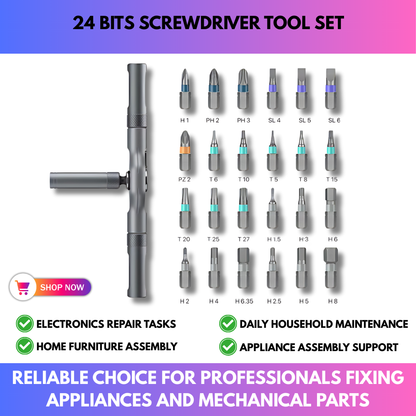 24 Bits Screwdriver Tool Set