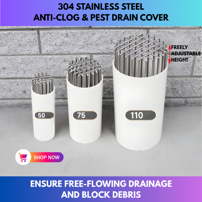 304 Stainless Steel Anti-Clog & Pest Drain Cover