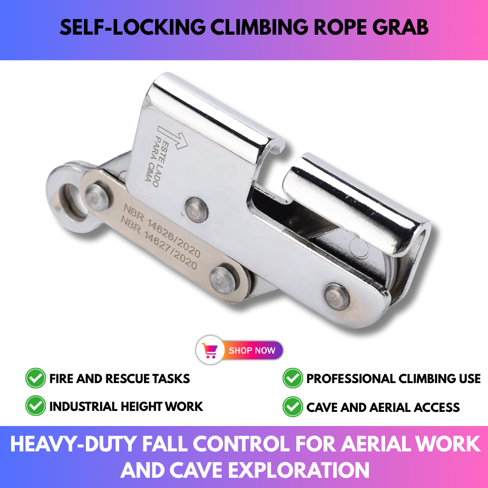 Self-Locking Climbing Rope Grab