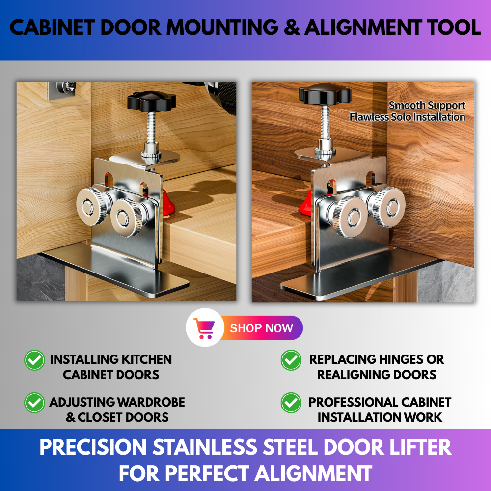 Cabinet Door Mounting & Alignment Tool