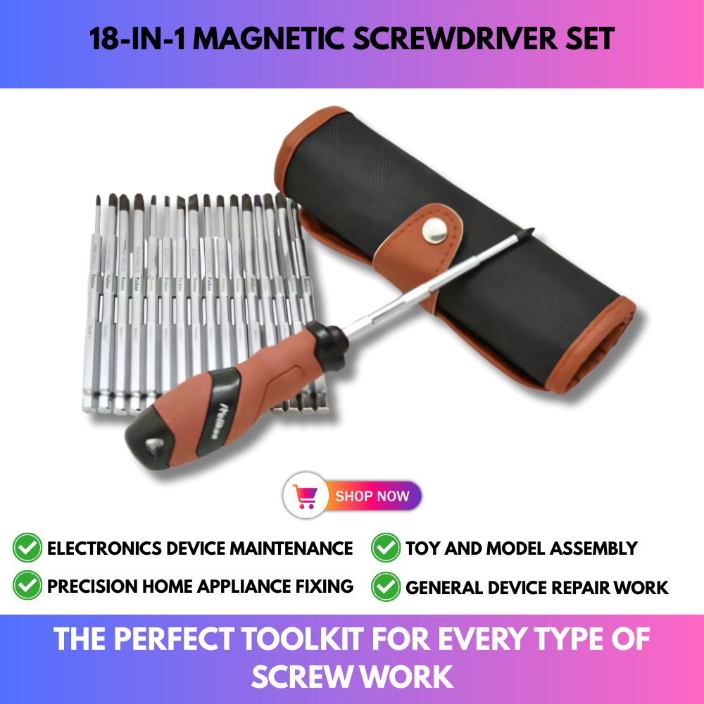 18-in-1 Magnetic Screwdriver Set