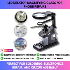 LED Desktop Magnifying Glass for Phone Repairs view 4