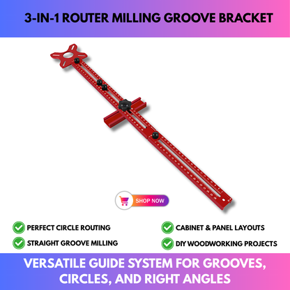 3-in-1 Router Milling Groove Bracket