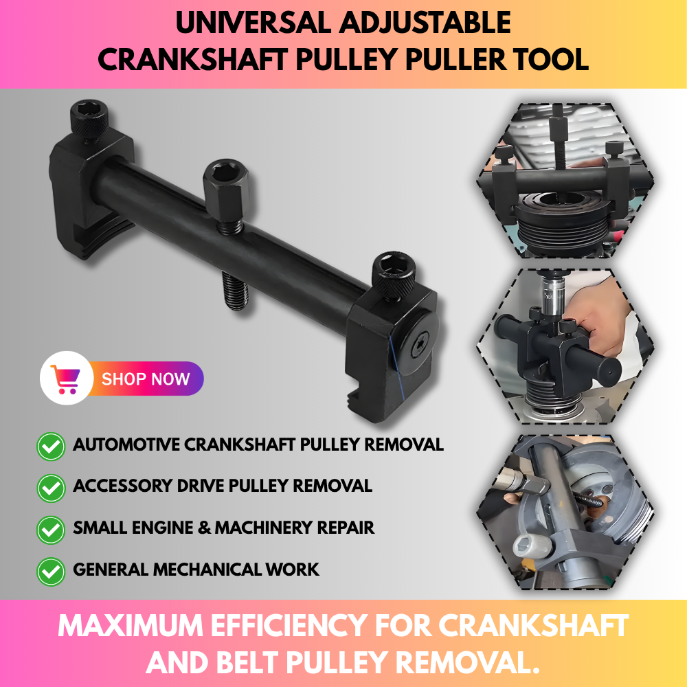 Universal Adjustable Crankshaft Pulley Puller Tool
