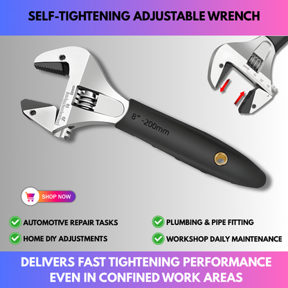 Self-Tightening Adjustable Wrench