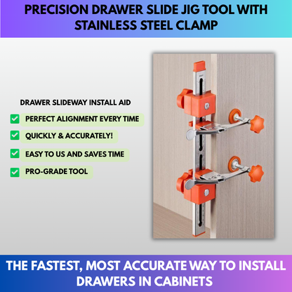Cabinet Rail Positioning & Drilling Guide