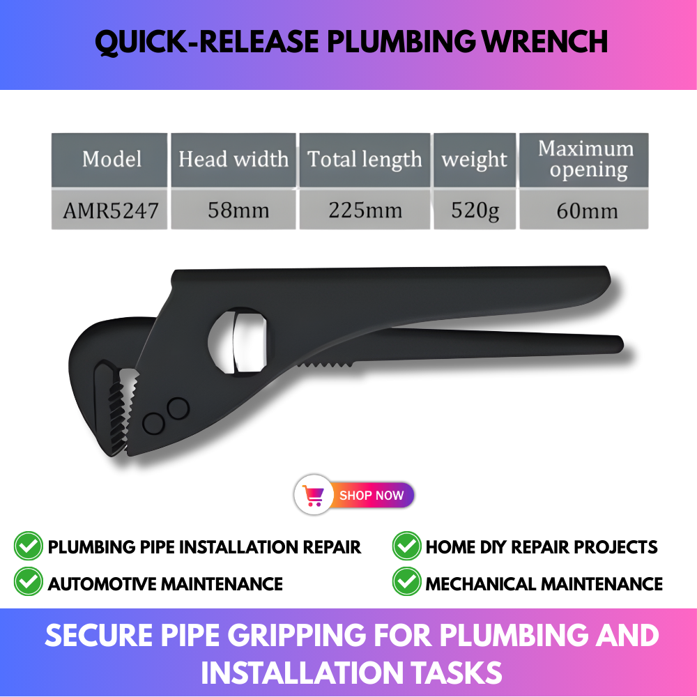 Quick-Release Plumbing Wrench