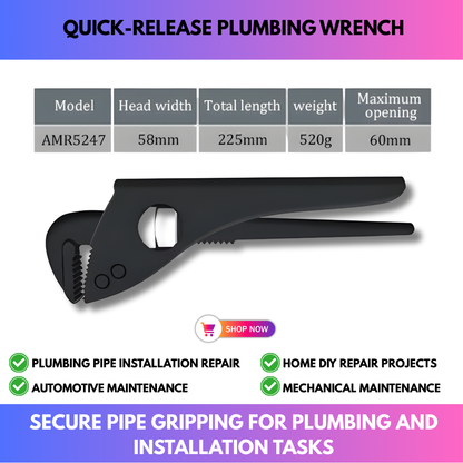 Quick-Release Plumbing Wrench
