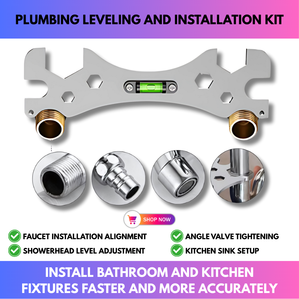 Plumber's Adjustable Leveling And Installation Kit