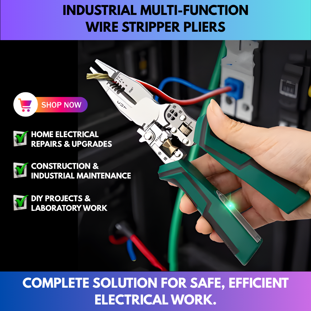 Industrial Multi-function Wire Stripper Pliers