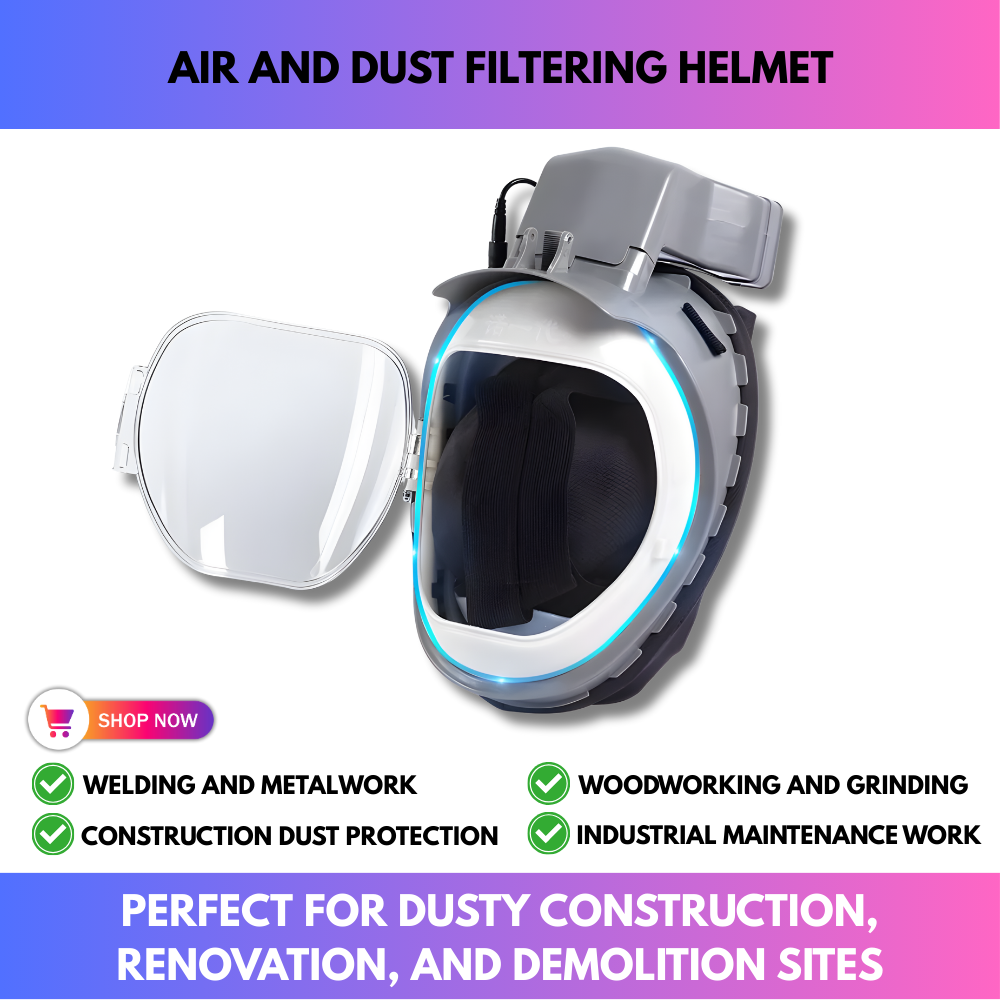Air And Dust Filtering Helmet