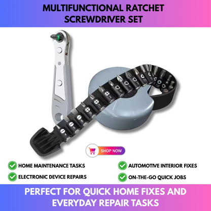 Multifunctional Ratchet Screwdriver Set