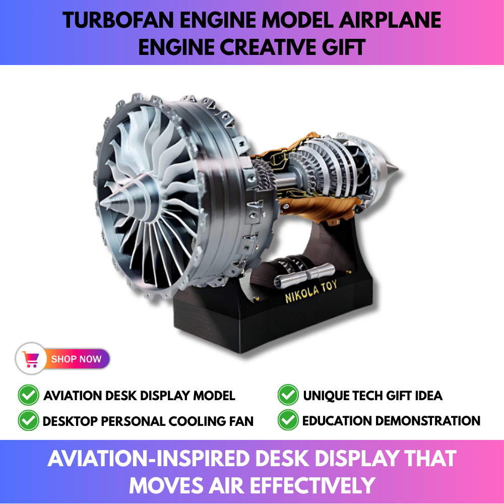 Turbofan Engine Model Airplane Engine Creative Gift