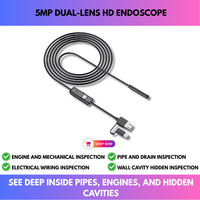 5MP Dual-Lens HD Endoscope