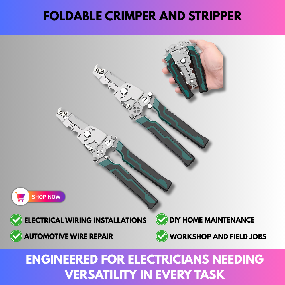 Foldable Crimper And Stripper