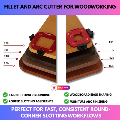 Fillet And Arc Cutter For Woodworking