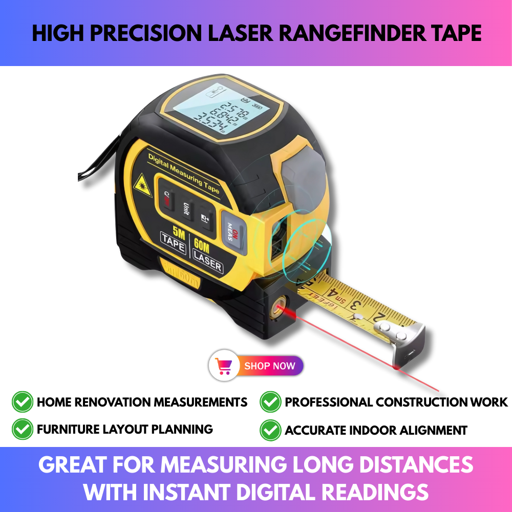High Precision Laser Rangefinder Tape