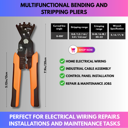 Multifunctional Bending And Stripping Pliers
