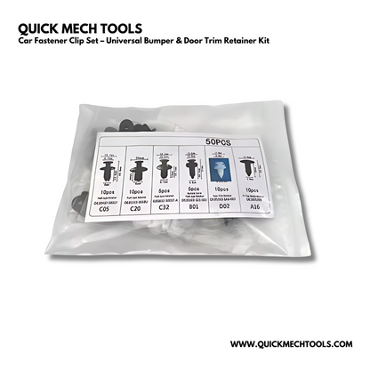 Car Fastener Clip Set – Universal Bumper & Door Trim Retainer Kit
