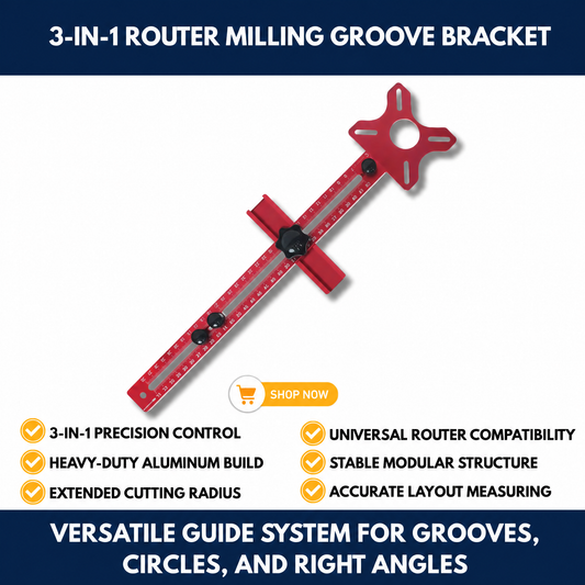 3-in-1 Router Milling Groove Bracket
