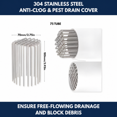 304 Stainless Steel Anti-Clog & Pest Drain Cover view 5