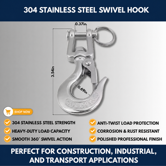 304 Stainless Steel Swivel Hook