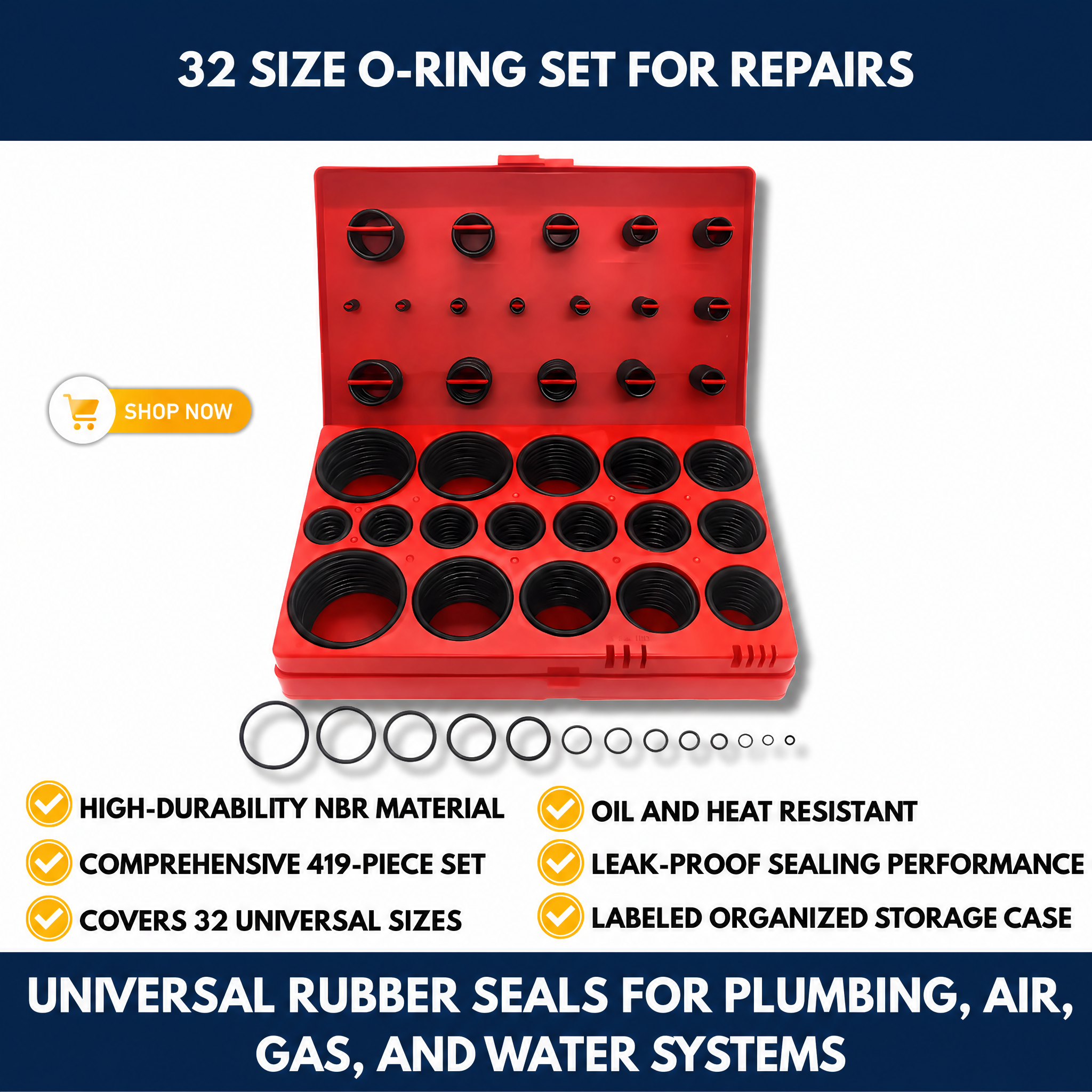 32 Size O-Ring Set for Repairs