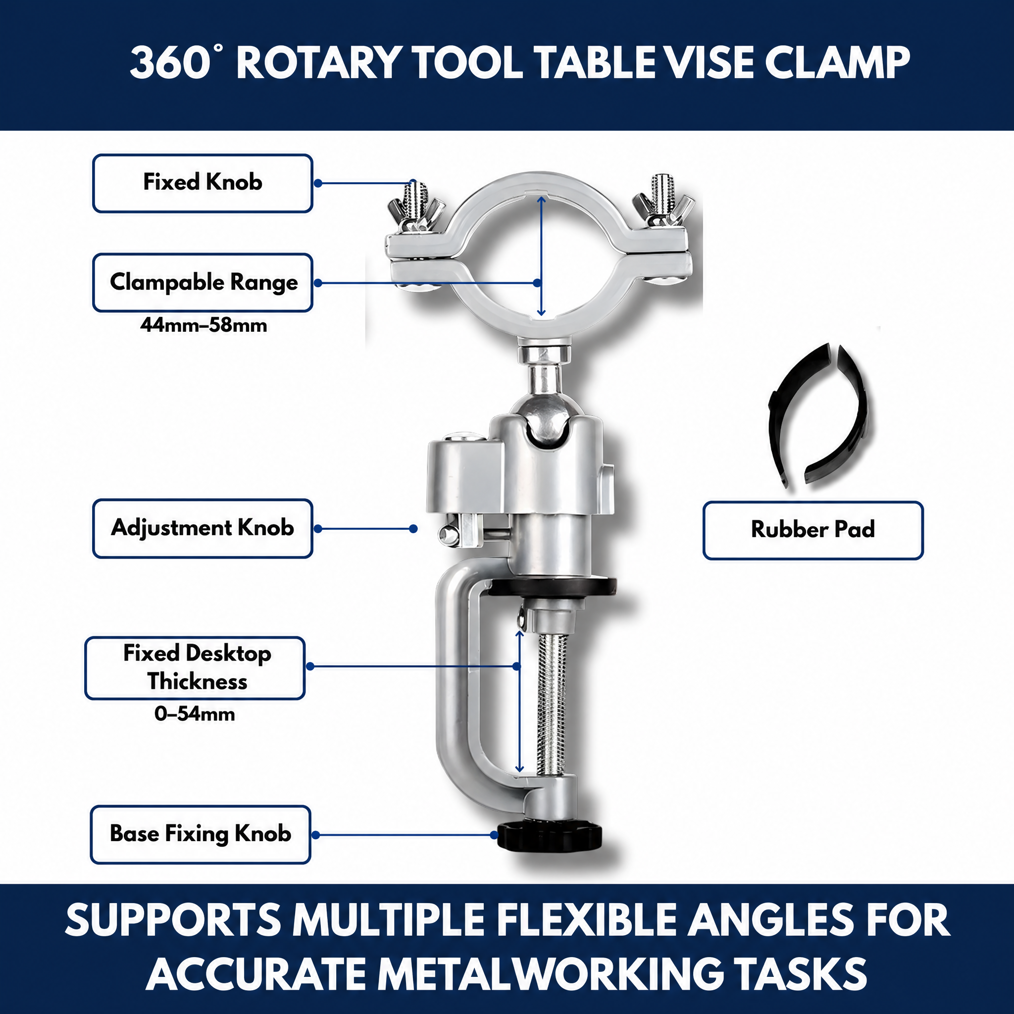 360° Rotary Tool Table Vise Clamp