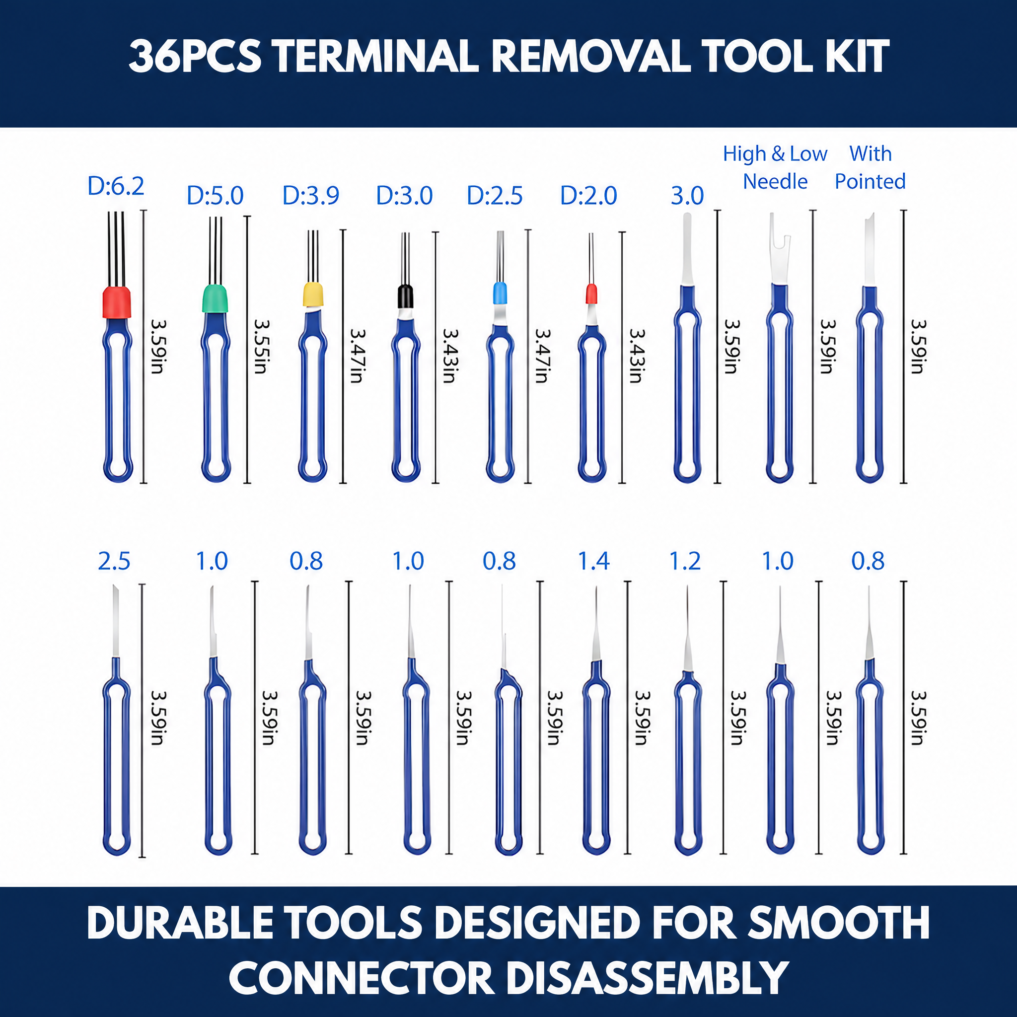 36Pcs Terminal Removal Tool Kit