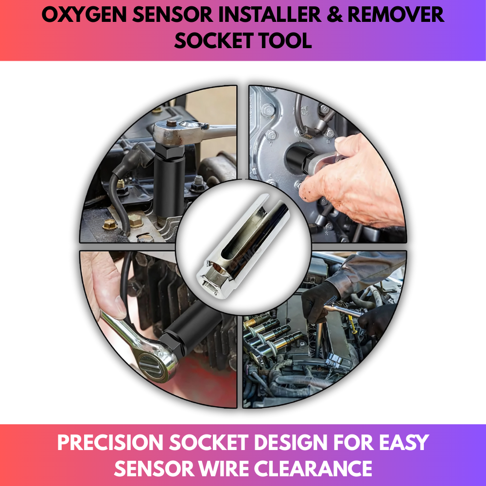 Oxygen Sensor Installer & Remover Socket Tool